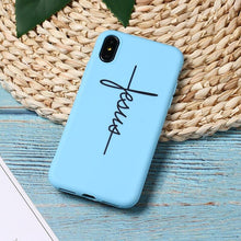 Load image into Gallery viewer, Faith in Jesus Cross IPhone Cover