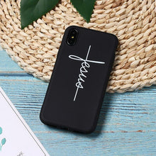 Load image into Gallery viewer, Faith in Jesus Cross IPhone Cover
