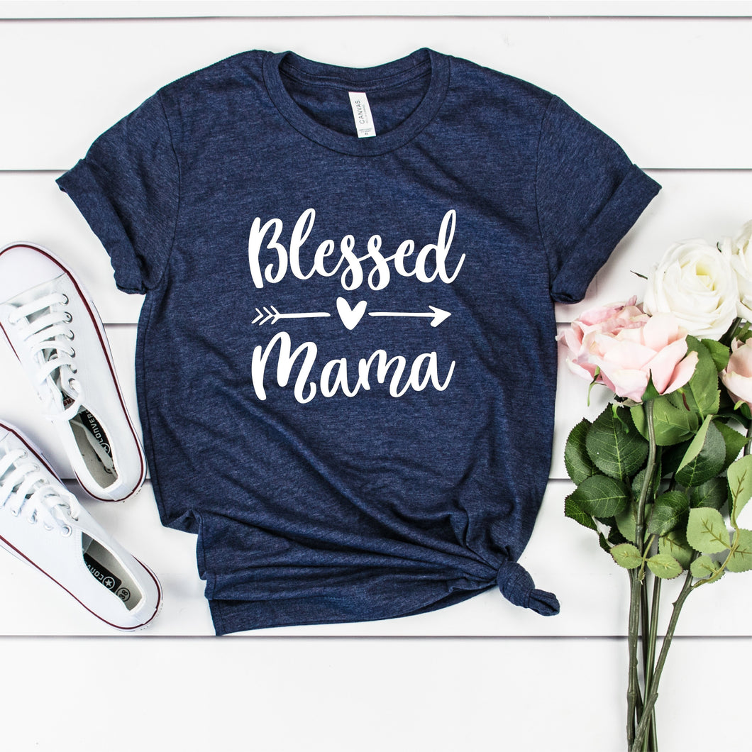 Blessed Mama Arrow Short Sleeve Shirt