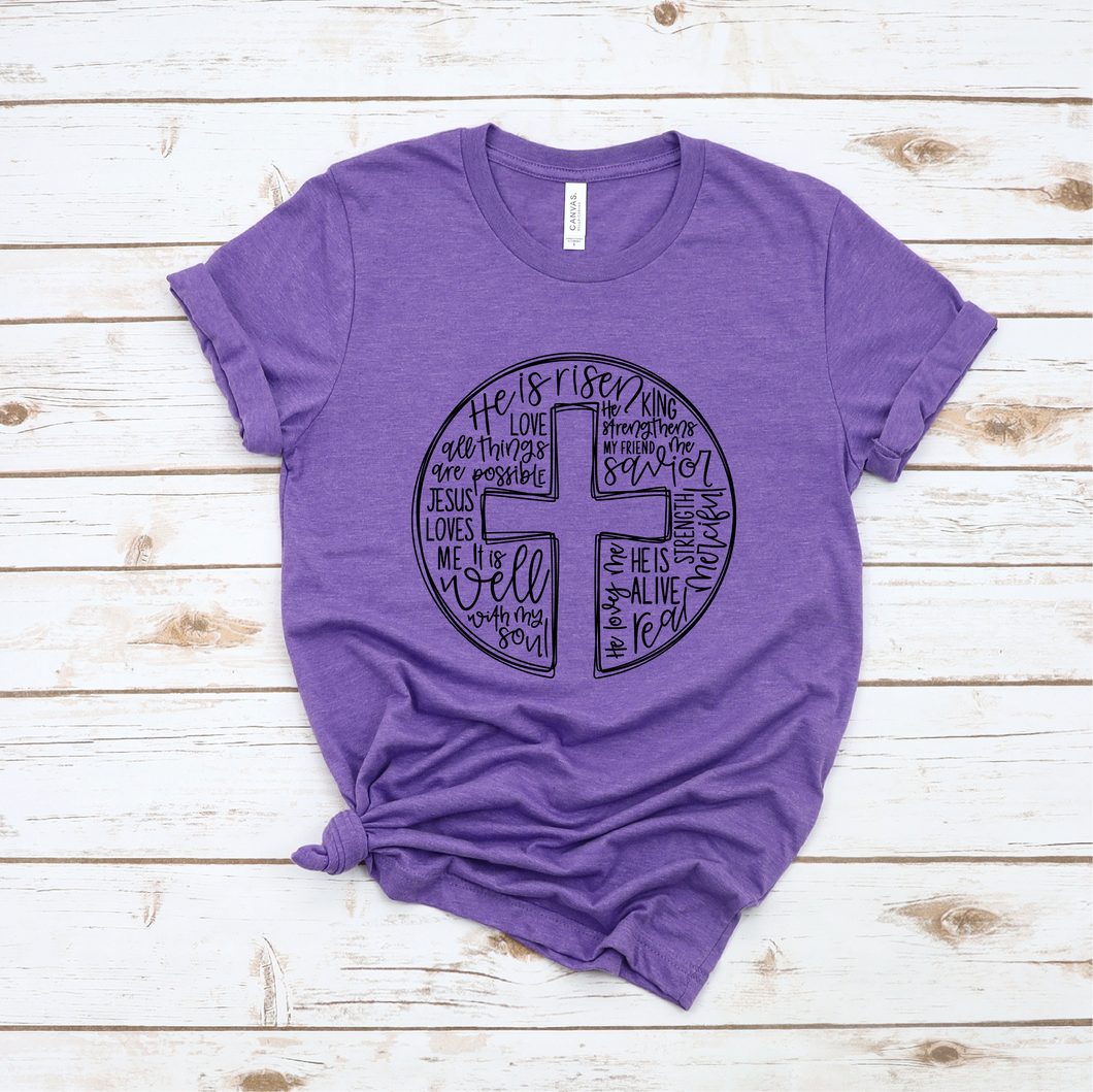 Circle Cross Short Sleeve Shirt