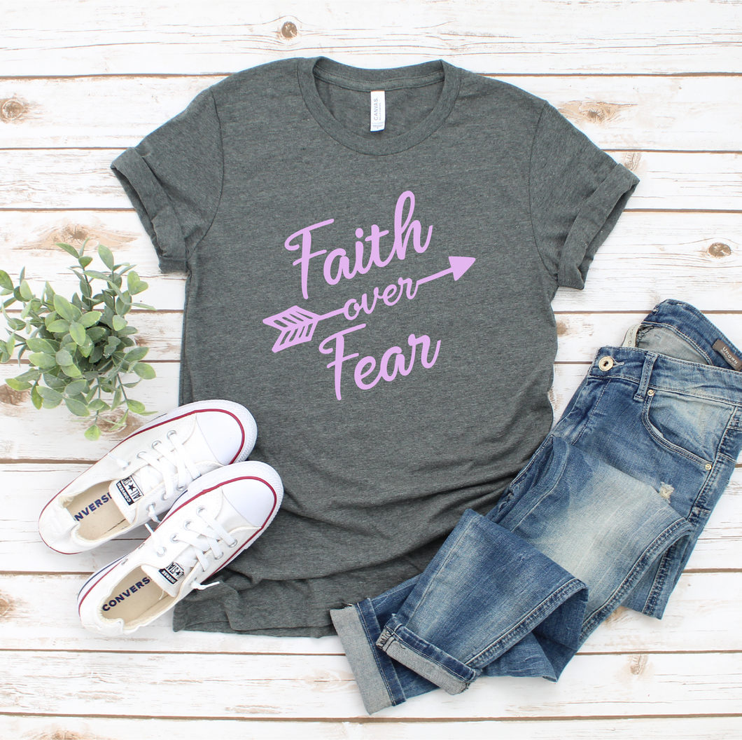 FAITH OVER FEAR SHORT SLEEVE SHIRT