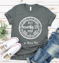 Load image into Gallery viewer, PROVERBS 28:1 SHORT SLEEVE SHIRT
