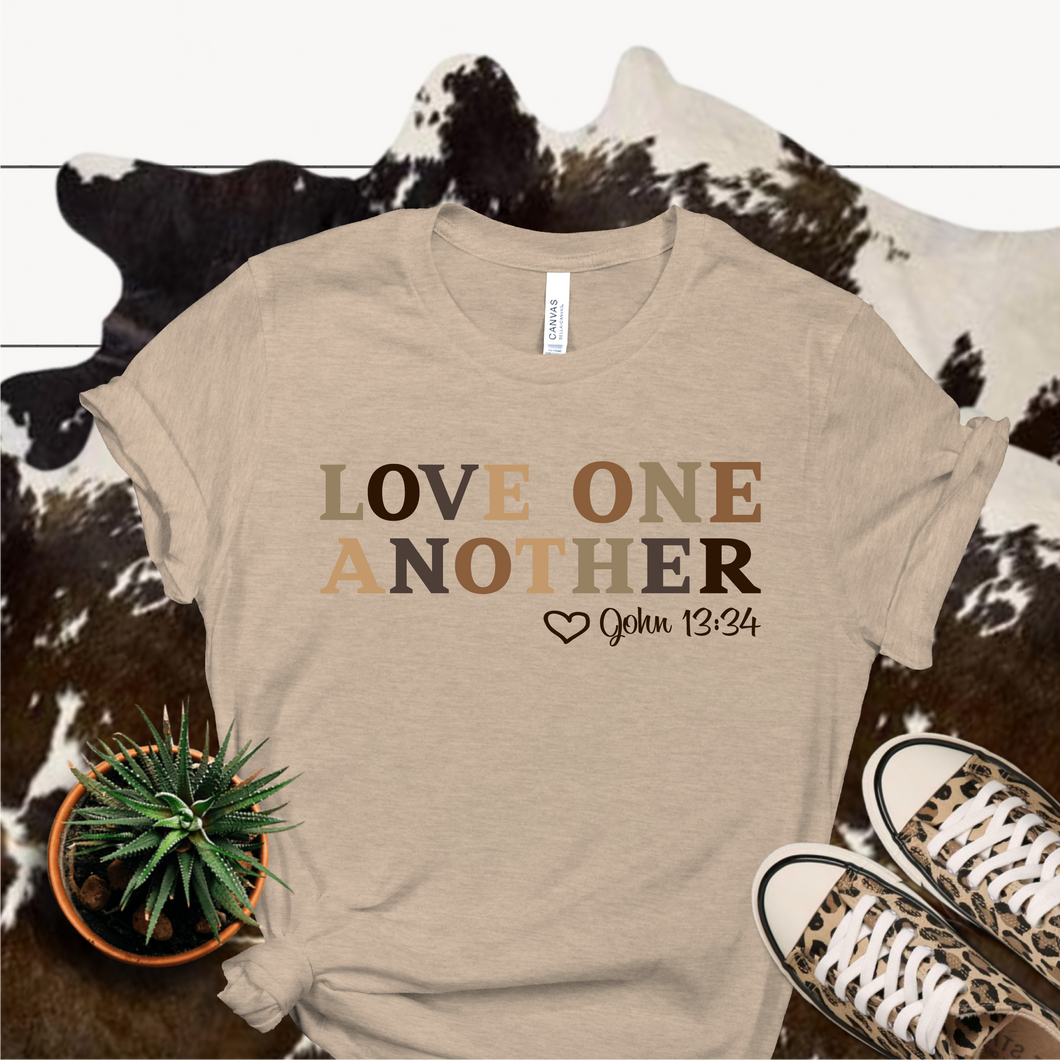 LOVE ONE ANOTHER SHORT SLEEVE T SHIRT