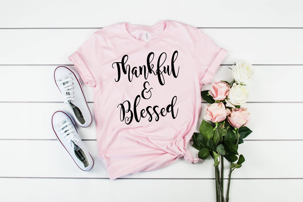 Thankful and Blessed Short Sleeve Shirt
